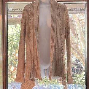 Anthropologie cream wool cardigan